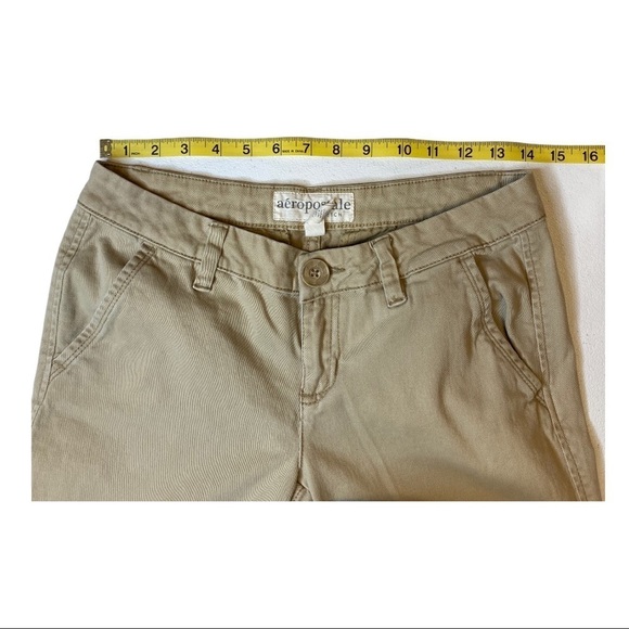 Aeropostale Stretch 5/6 Short Khaki Dress Pants - Picture 6 of 10